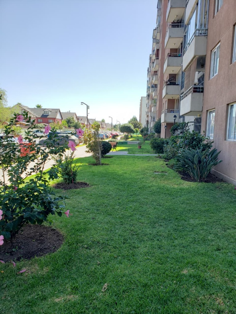 Jardines y áreas verdes en condominio residencial